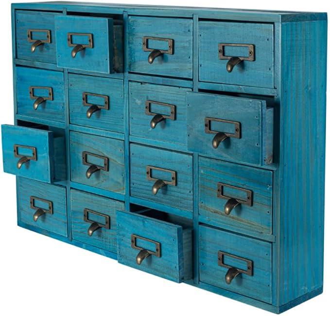 16 Drawers Apothecary Cabinet by PACKGILO