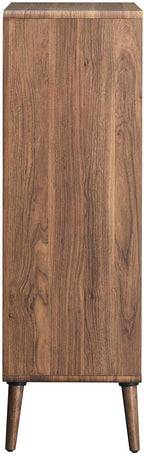 Modway EEI-6230-WAL-WHI Transmit Display Cabinet Bookshelf, Walnut White - Image 2