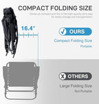 EVER ADVANCED Oversized Folding Rocking Camping Chair, Padded Portable Rocker - Image 5