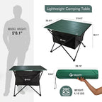 VILLEY Portable Camping Side Table, Ultralight Aluminum Folding Beach Table - Image 3
