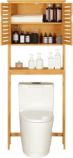 VIAGDO Over The Toilet Storage Cabinet, Tall Bathroom Cabinet Organizer - Image 9