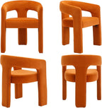 VESCASA Velvet Barrel Dining Chair - Image 7