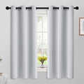 Yakamok Room Darkening Curtains 42x63 inch Length Greyish White-Living Room | 2 by Yakamok