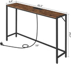MAHANCRIS Console Table, Narrow Sofa Table, 43.3” Entrance Table - Image 3