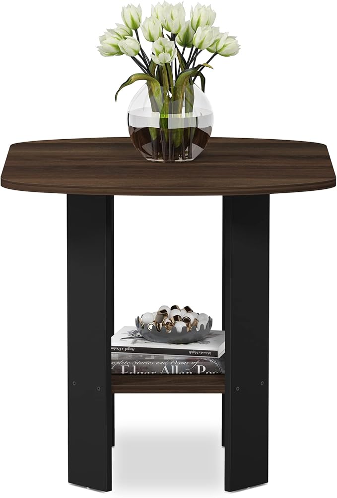Furinno SIMPLE DESIGN Side Table, 2-Tier Modern End Table - Image 4