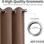 Joydeco Blackout Curtains 120 inches Long 2 Panels Set, Thermal Insulated Long - Image 2