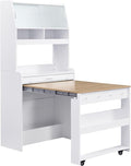 HRVEOCEI Folding Dining Tables for Small Spaces, Buffet Cabinet by HRVEOCEI