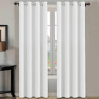 H.VERSAILTEX White Curtains for Bedroom Thermal Insulated Living Room Curtains by HVERSAILTEX
