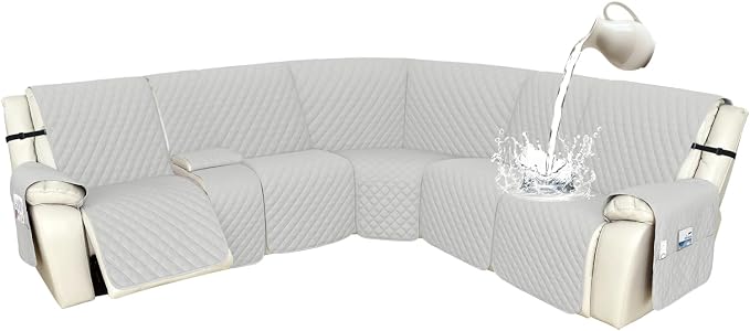 Arfntevss Recliner Sectional Couch Covers 1OO% Waterproof L Shape Sofa Cover by Arfntevss