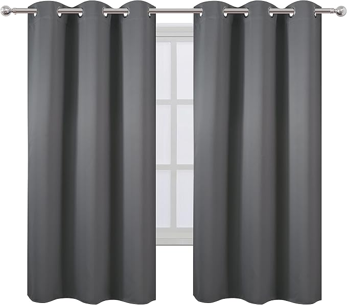Frost Grey Thermal Blackout Curtains/38 x 63 Inch/Set of 2 Panels Room - Image 2