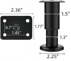 4PCS Adjustable 3.1-4.7 Inch Metal Furniture Legs Black Furniture Replacement - Image 2