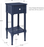 Linon Raleigh Navy Small Accent Table - Image 3