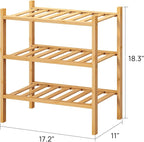 viewcare Small Shoe Rack, 3-Tier Shoe Rack - Image 2