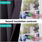 NICETOWN 100% Blackout Window Curtain Panels, 2 Pieces, Full Light Blocking - Image 4