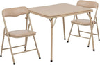Flash Furniture Mindy Kids 3-Piece Folding Square Table and Chairs Set - Image 3