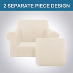 H.VERSAILTEX 2 Piece Couch Cover Stretch Stylish Chair Cover Furniture - Image 3