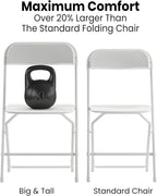 Flash Furniture Hercules Series Big & Tall Stackable Plastic Folding Chairs - Image 6