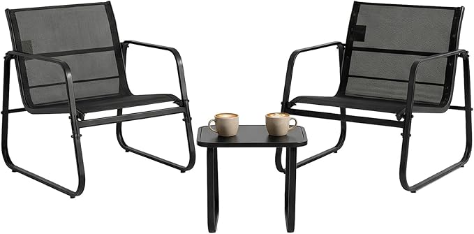 DUMOS 3 Piece Patio Furniture Set，Outdoor Patio Furniture Set by DumosLifestyle