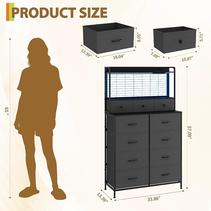 Jojoka Smart Dresser for Bedroom - Image 3