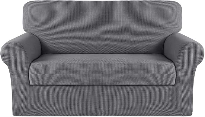 Turquoize Stretch Sofa Slipcover 2 Pieces Sofa Cover Couch Cover by Turquoize