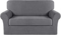 Turquoize Stretch Sofa Slipcover 2 Pieces Sofa Cover Couch Cover by Turquoize