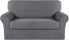 Turquoize Stretch Sofa Slipcover 2 Pieces Sofa Cover Couch Cover by Turquoize