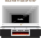 80" TV Stand for Living Room, Modern Entertainment Center & Media Console - Image 6