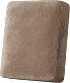 H.VERSAILTEX Velvet Stretch Couch Cushion Cover Plush Cushion Slipcover by HVERSAILTEX