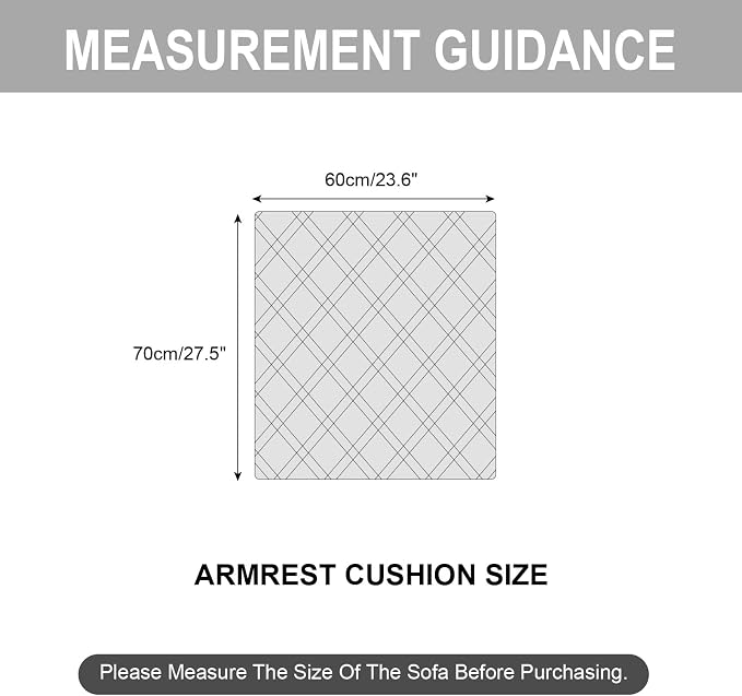 Genina Sofa Armrest Cover, Anti-Slip Armchair Slipcovers - Image 4