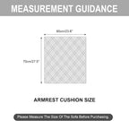 Genina Sofa Armrest Cover, Anti-Slip Armchair Slipcovers - Image 2