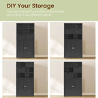 Iwell Tall Storage Cabinet, Bathroom Cabinet - Image 6