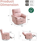 Oversized Power Recliner Chair Swivel Glider - Image 2