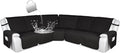 HDCAXKJ 100% Waterproof Reclining Sectional Couch Covers L Shape Recliner Sofa by HDCAXKJ