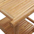 Natural Bamboo Fiber Square Coffee Table Eco-Friendly Modern Design - Image 8