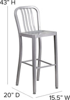 Flash Furniture Gael 30" Commercial Metal Barstools - Image 3