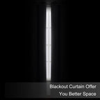 Blackout Curtains 42 x 95 inch/Dark Grey Curtains Set of 2 Panels/Thermal - Image 3