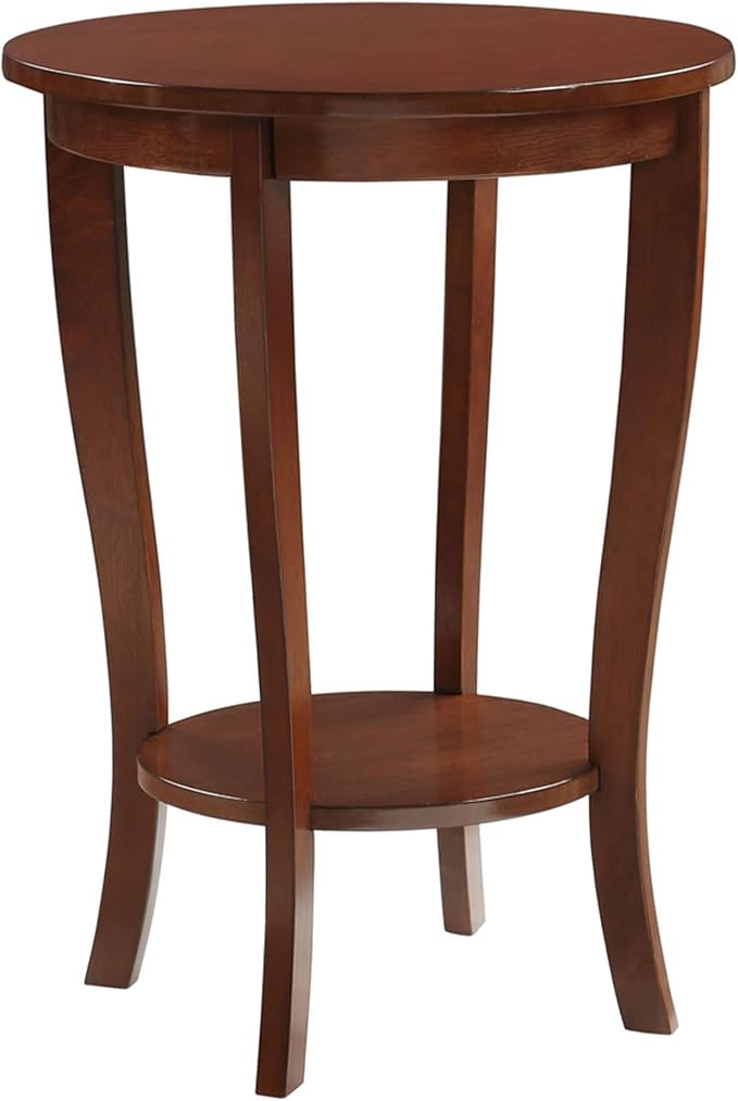 Convenience Concepts American Heritage Round End Table by ConvenienceConcepts