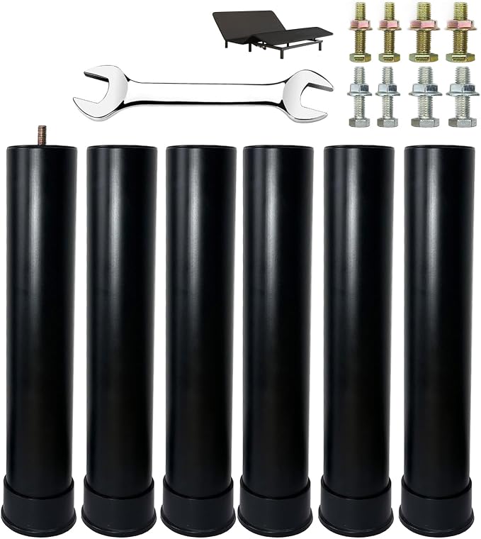 Benbuoo 13 Inch Metal Adjustable Bed Base Frame Leg Replacement Heavy Duty by Unknown