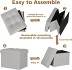 BelugaHelper Folding Storage Ottoman. Foot Rest Stool - Image 7