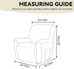 Cupuamon Recliner Chair Covers, Lazy Boy Recliner Covers Stretch Reclining - Image 2