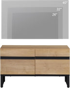 WAMPAT Modern TV Stand for 26-40 Inch TVs, Wood Entertainment Center - Image 5