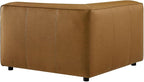Modway Auren Vegan Leather Corner Modular Chair in Camel - Image 8