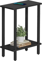 TUTOTAK Small Side Table, Narrow End Table, Skinny Sofa Table, Slim Nightstand by ChoosetutotakFurnitureBuildYourCozyHome