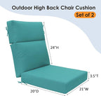 Unimatta Outdoor High Back Chair Cushion Seat Pads, 44 x 21 Inch - Image 5