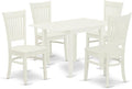 East West Furniture NDVA5-LWH-W 5 Piece Dining Table Set by EastWestFurniture