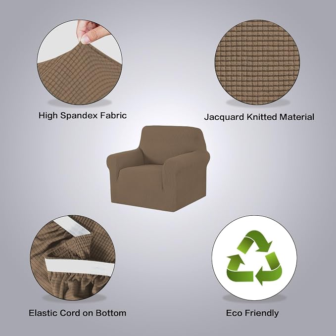 H.VERSAILTEX Stretch Chair Slipcover Sofa Cover Furniture Protector Cover High - Image 4