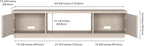 Henn&Hart Fluted TV Stand for TVs up to 78" - Image 3