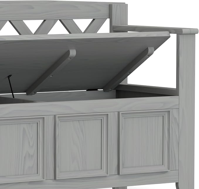 SIMPLIHOME Amherst Entryway Storage Bench - Image 9