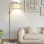 Nintiue Upgraded Modern Arc Dimmable Tall Standing Floor Lamp by Nintiue