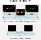 TAVR Dual Monitor Stand Riser Office Desktop Organizer Stand - Image 5